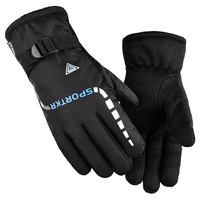 Gants de sport d'hiver personnalisés avec logo, coupe-vent et imperméables en polyester pour ski et snowboard – Vente chaude avec logo personnalisé