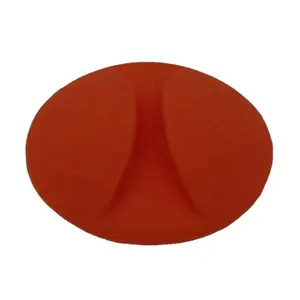 Custom orange color food grade silicone rubber products for putting spoon