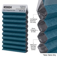 Tela Opaca Azul Oscuro para Persianas Tipo Panal de Abeja de 20 mm