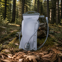 Réservoir d'hydratation Jiayi WB-505 sans BPA, écologique, blanc, en PEVA avec tube pour la randonnée et le camping