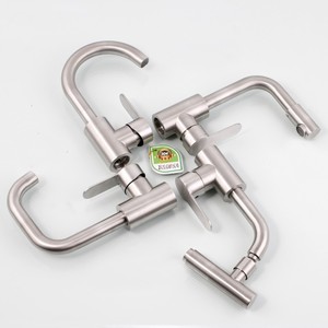 Torneira de água quente Cabilock de aço inoxidável com orifício único, torneira de água doméstica para pia de cozinha - Product Image 1