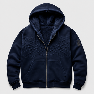 Sudadera con capucha de felpa de algodón de alto gramaje para hombre, extragrande, con hombro caído, gris, con bolsillo canguro, lisa, con efecto desgastado - Product Image 2