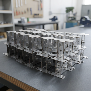 Custom <b>Stainless</b> <b>Steel</b> Sheet Metal Fabrication <b>Bracket</b> CNC Machining Mounting Parts OEM Precision Components RAL Color - Product Image 1