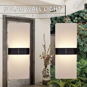 New Moon Premium Applique Murale Solaire Lumineux Carré Blanc LED <span class=keywords><strong>Plaque</strong></span> de Pelouse à <span class=keywords><strong>Induction</strong></span> Décoration de Jardin Extérieur pour Murs et Portes - Product Image 3