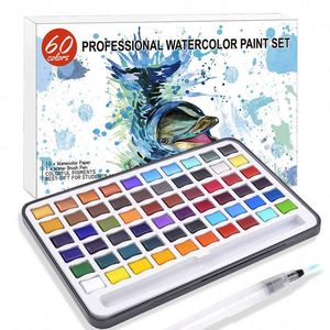 Meilleur prix – Nouvelle collection de peintures aquarelles solides 24 couleurs style gelée pour verre, papier, toile – Fournitures d'art professionnelles personnalisées 5ml - Product Image 2
