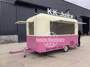 4 Wheel Mobile Food Van Electric Food Truck Trailer Pizza Coffee Ice Cream BBQ Mobile <b>Kitchen</b> Fully Equipped - Product Image 2