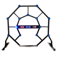 Réflexomètre interactif : Jeu de test de réaction professionnel, stand de carnaval de réflexes, coordination visuel-motrice multiple pour écoles