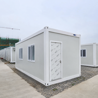 Bureau de chantier de 20 pieds, installation rapide, structure en acier isolée, imperméable, conteneur modulaire en kit