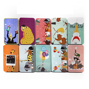 Tùy Chỉnh Phim Hoạt Hình In Hình Chữ Nhật Kim Loại Câu Đố Quà Tặng Sô Cô La Kẹo Bạc Hà Đồ Trang Sức Lưu Trữ Sắt Hộp Kim Loại Hộp Thiếc - Product Image 4