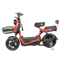 Vélo électrique en gros à cadre en acier, 6 tubes, contrôleur, pneus larges de 10 pouces, trottinette électrique puissante 40 km/h, batterie au plomb-acide/lithium 48 V