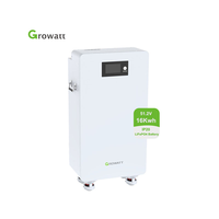 Baterai Lithium Growatt LiFePO4 HOPE 16.0LM-A1 51.2V 314Ah 16kWh IP20 8000 Siklus untuk Sistem Penyimpanan Energi Hibrida Off Grid