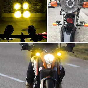 عرض رائع من JHS مصباح دراجة نارية ليد U7 18 وات 1000LM U7 أضواء خارجية للدراجة النارية ليزر ليد مصباح صغير للدراجة النارية