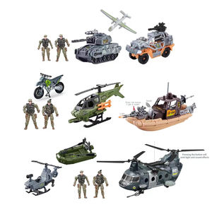 Jouets militaires pour garçons, camion <span class=keywords><strong>militaire</strong></span> réaliste, hélicoptère, kayak, bateau, moto, figurines d'<span class=keywords><strong>action</strong></span>, armes, équipements, cadeaux pour enfants - Product Image 1