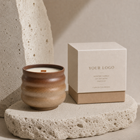 Bougies parfumées en cire de soja écologiques, forme personnalisée, rétro, longue durée de combustion, pour la décoration de Noël à la maison, vente en gros