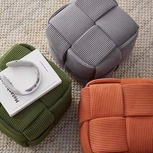Taburete de almacenamiento de terciopelo multicolor de lujo moderno para sala de estar, pasillo y dormitorio, venta al por mayor de fábrica - Product Image 6