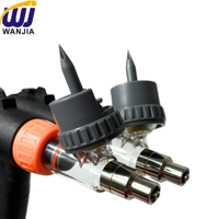 WANJIA 5ml Seringue Continue à Double Baril Réglable TPX Injecteur de Dose pour le Bétail Vache Veau Porc Vaccination Agriculture