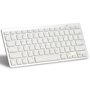 Meistverkaufte Schlanke Tragbare ABS Kabellose BT-Tastatur USB-Schnittstelle Schermeinrichtung für Mac PC iPhone iPad iOS Android für Windows - Product Image 1