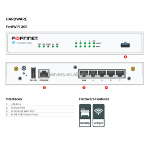 Mini appareil de pare-feu UTM nouvelle génération Ngfw Fotinet <span class=keywords><strong>FortiGate</strong></span> <span class=keywords><strong>30E</strong></span> haute performance pour petits réseaux - Product Image 2