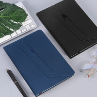 Carnet de notes personnalisé pour réunions d'affaires, bureau et apprentissage, couverture en similicuir PU, format A5, 100 feuilles, pages intérieures en papier PP