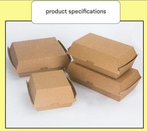 Boîtes à emporter écologiques biodégradables personnalisées, boîtes à pain en papier ondulé, emballages pour hamburgers, boîtes à pizza en forme de bateau - Product Image 3