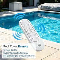 Control Remoto Inalámbrico RF de 12 Teclas JCXK para Cubierta de Piscina, Plástico ABS, OEM, ODM, Suministro de Fábrica Personalizado