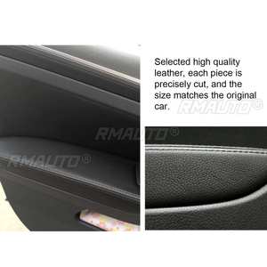 8 pièces de garnitures de protection en cuir microfibre pour poignées de porte et accoudoirs de voiture pour VW Golf 7 2014 2015 2016 2017 2018 - Product Image 5