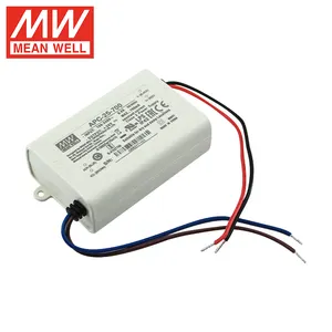 MEANWELL APC-25-700 25W 700mA זרם קבוע AC ל-DC ספק כוח מנהל LED