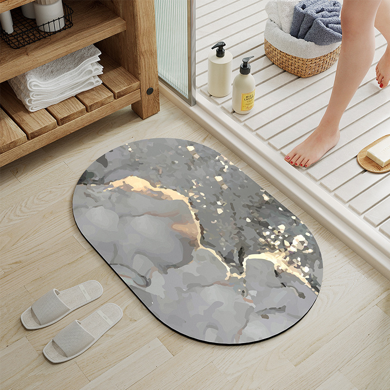 Tapis de salle de bain en terre de diatomées - Années éphémères