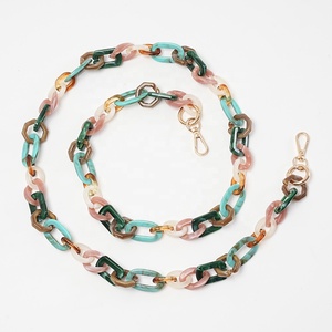 Chunky Matte Acrylic chains lắp ráp các bộ phận hạt đối với trang sức làm DIY Vòng đeo tay Vòng cổ bông tai điện thoại Túi dây đeo phụ kiện - Product Image 2