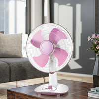 Ventilateur de table solaire rechargeable 60W AC/DC à 3 vitesses, 16 pouces, pour la maison, le bureau et le salon, à économie d'énergie