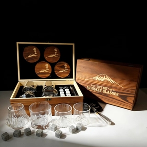 Juego de Vasos de Whisky Reutilizables con Diseño de Montaña Japonesa, 4 Diseños Diferentes, Vaso de Vino, Cubitera de Piedra, <span class=keywords><strong>el</strong></span> <span class=keywords><strong>Mejor</strong></span> Regalo para Festivales - Product Image 5