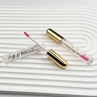 Nouvelle conception personnalisée, huile à lèvres magique hydratante, vegan, change de couleur, gloss à lèvres magique rose en stock