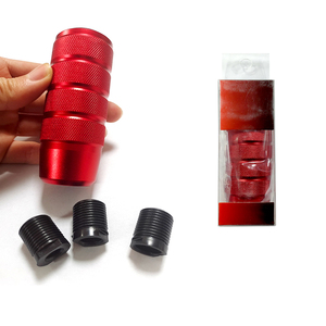 Aluminum Alloy Knurled <b>Gear</b> Shift <b>Knob</b> Black M8 M10 M12 Thread Universal <b>Gear</b> <b>Knobs</b> Car Truck Racing Manual Transmission <b>Knob</b> - Product Image 2