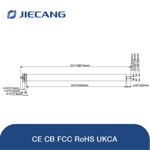 <span class=keywords><strong>Motor</strong></span> Tubular Inteligente para Persianas Enrollables JIECANG 110V/230V AC con Límite Electrónico - Product Image 5