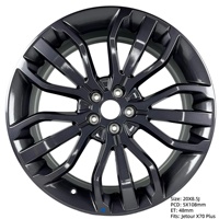 Jante en alliage coulé à basse pression d'origine authentique de 20 pouces pour Jetour X70 Plus, ET43 108 mm PCD, pièce de rechange OEM