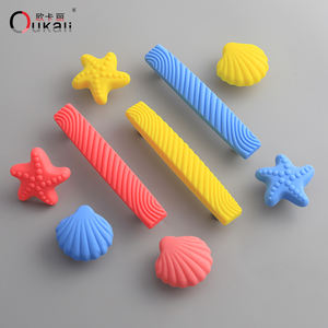 Oukali Kenop Lemari <span class=keywords><strong>Mini</strong></span> Silika Karet Cantik Kenop dan Kenop Laci Furnitur Kamar Anak Berbentuk Bintang Hati - Product Image 3