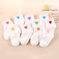 Chaussettes mi-mollet en coton pour enfants, personnalisées OEM, sportives, anti-transpiration, douces, respirantes et antidérapantes pour le quotidien printanier