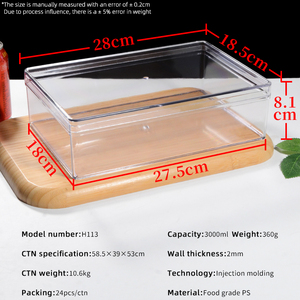 Caja de Tiramisú Transparente Grande, Ecológica, de Material PS, Contenedor de Plástico de Grado Alimenticio para Empacar Postres, Pasteles y Repostería, Venta al Por Mayor - Product Image 5