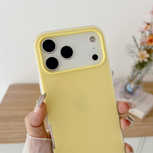 Bán buôn Matte <span class=keywords><strong>TPU</strong></span> Silicone 2 trong 1 Jelly trường hợp điện thoại đầy màu sắc cho <span class=keywords><strong>Iphone</strong></span> 17 Pro không khí 16 15 14 13 12 kẹo màu trường hợp <span class=keywords><strong>TPU</strong></span> PC - Product Image 4