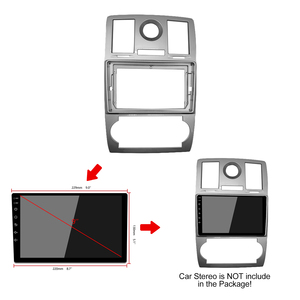 Accessoire de voiture en gros 9 "panneau de façade Radio vidéo pour Chrysler <span class=keywords><strong>300C</strong></span> 2004-2008 cadre de lecteur audio multimédia panneau de kit Dah de voiture - Product Image 3