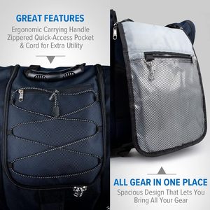 Sac à dos de voyage pour bottes de <span class=keywords><strong>ski</strong></span> et de snowboard pour hommes et femmes, avec fond imperméable et ventilation, logo imprimé, <span class=keywords><strong>housse</strong></span> pour <span class=keywords><strong>casque</strong></span> - Product Image 6