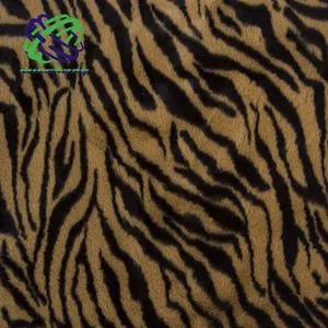 Rabbit Fabric Popular Animal Zebra Print Faux Rabbit Fur Fake Fur Fabric For Coat Scarf Shoes Bag Blanket