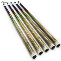 Queue de billard coréenne Chyone Custom Zyoumon, arc-en-ciel, 3 coussins, queue de billard