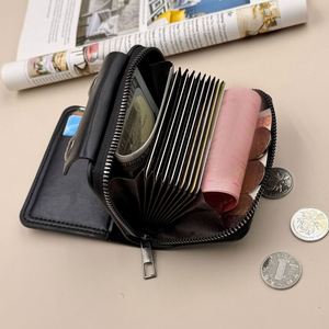 Nueva Cartera de Hombre Estilo Acordeón, Triple Pliegue, Gran Capacidad, Cuero PU, con Doble Cierre Magnético, Cartera Promocional - Product Image 3