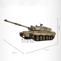 Henglong 3908-1 İngiliz Challenger 2 1/16 RC tankı Model 2.4Ghz IR + BB savaş RC tankı duman ve ses tankı ile askeri hobi hediyeler