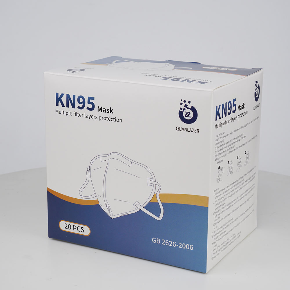 Manufacture KN95 face mask multiple filter layers protection