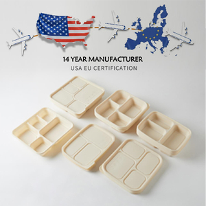 Wholesale Disposable Food Container Boxes Take-out Compartments Bento To-go Takeaway Packing Box Lunch Bento Deli Prep With Lid