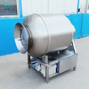 High Quality Vacuum Poultry Meat Vegan Food Drum Tumbler Roll Kneading Machine Meat Mixer Processing Machinery For Small Burgers