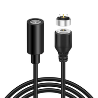 Kit de câble d'extension magnétique DC femelle vers 2 broches Pogo Pin, câble de charge magnétique mâle-femelle