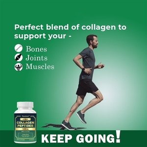 Complément alimentaire personnalisé végétalien en capsules de collagène hydrolysé multi-peptides 10000 mg avec vitamine C et biotine pour les cheveux, la peau et les ongles - Product Image 3